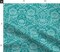 Teal Floral Victorian Whimsical Dragonflies Art And Crafts Maximalist Botanical Nouveau Carnation Chrysanthemum Large Scale Custom Printed Fabric by Spoonflower Various Fabrics by the Yard or Fat Quarter